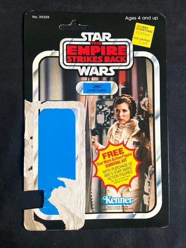1983 RARE Princess Leia Hoth KENNER 65 Back CARDBACK Star Wars CARD Vintage JEDI