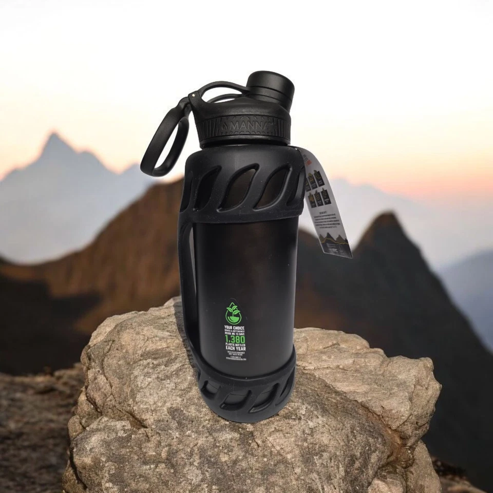 Nuevo Manna Ranger Pro 40 oz con parachoques de goma y agarre de mango negro Foto 3 de 4