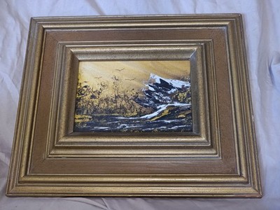 13 x 11 landscape painting By  Pauline B ca 1980