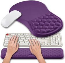 2 in 1 Ergonomic Mouse Pad Wrist Support  Wrist Rest for Computer Keyboard S...