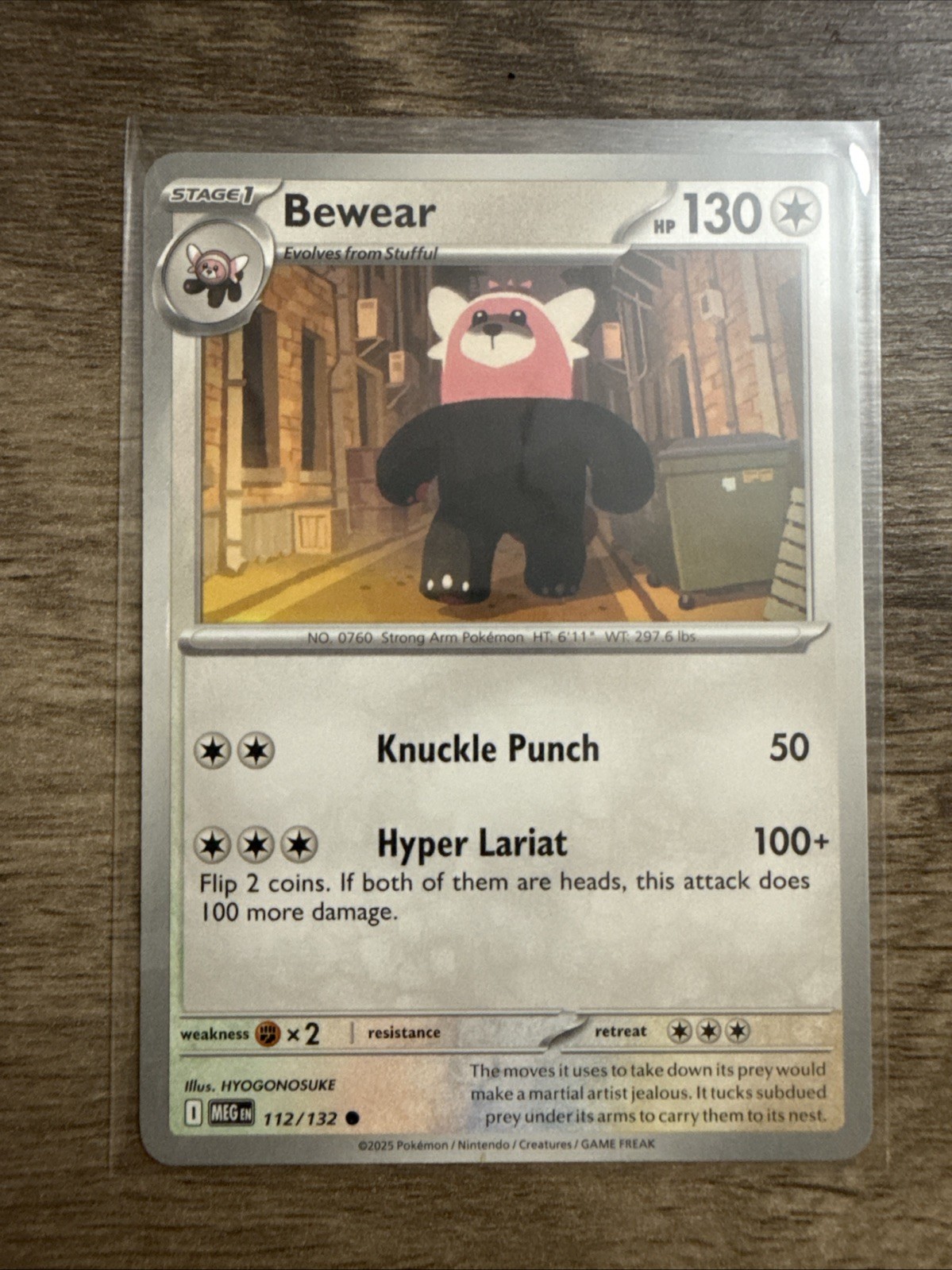 Bewear - 112/132 - Pokémon Mega Evolution 2025 - Common NM