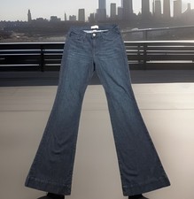 Judy Blue Flare Jeans Womens 11/30 30x33 Stretch Dark Wash Flare 80s 90s