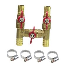 4-way Automobile Heating Water Valve, Solid Brass Body Automobile Integrated 4