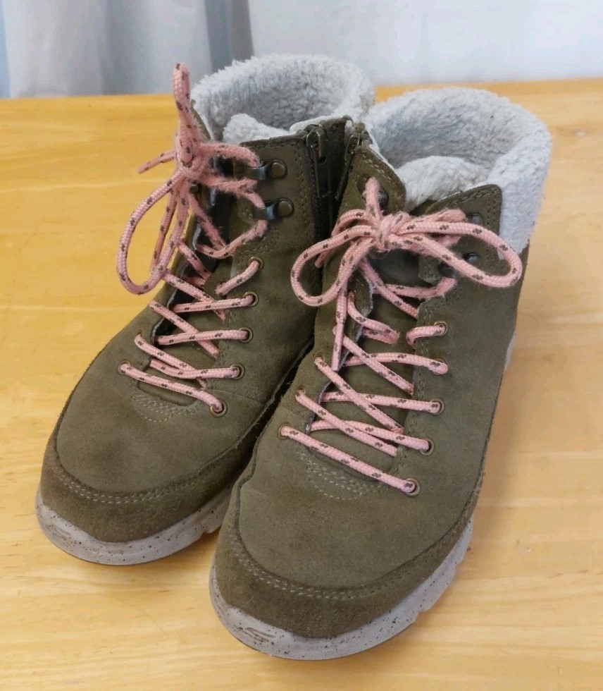 Skechers Glacial Ultra Wanderlust Womens Black Side Zip Ankle Boots Uk Sz