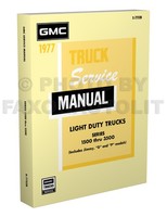 1977 GMC Shop Manuell 77 Pickup Truck Jimmy Suburban Van Reparatur Service Buch