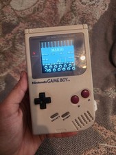 Gameboy DMG with IPS LCD Screen and Donkey Kong Game Boy Tested Working Nintendo