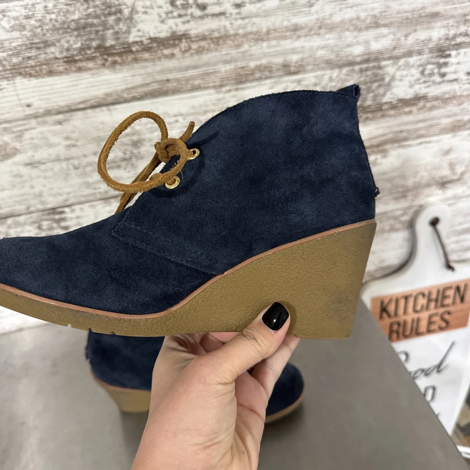 Zapatos botines con cordones de cuña de gamuza azul eléctrico Sperry Harlow para mujer 8,5 Foto 4 de 4