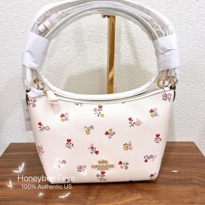 NWT Coach Zip Top Shoulder Bag With Heart Print CW392/CX610 | eBay