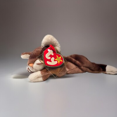 Ty Beanie Babies Pounce The Cat- Birth 08/27/1997 Perfect Condition!