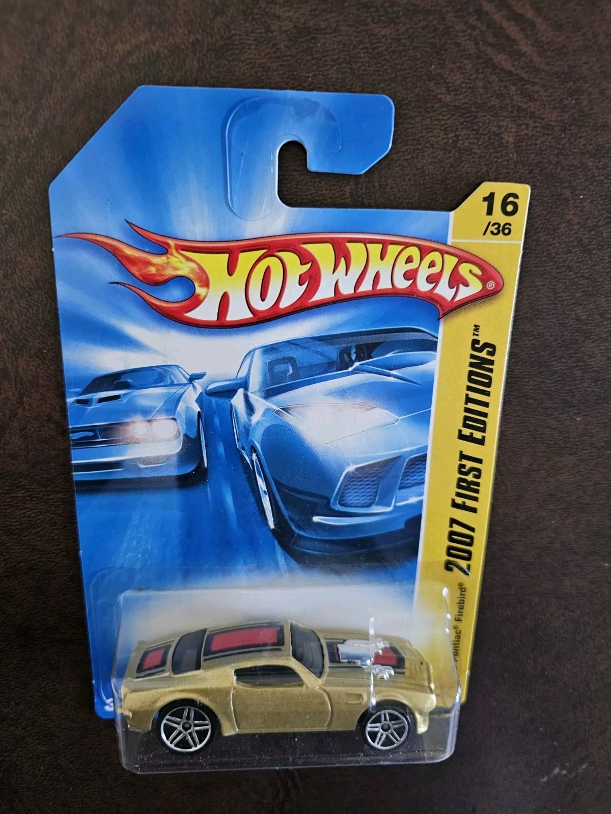 Hot Wheels 2007 '70 Pontiac Firebird, Gold; 2007 First Editions Series 