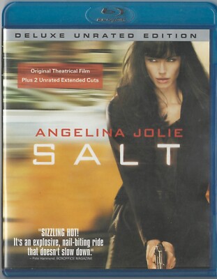 Salt Deluxe Unrated Edition Blu-ray Movie Angelina Jolie Liev Schreiber