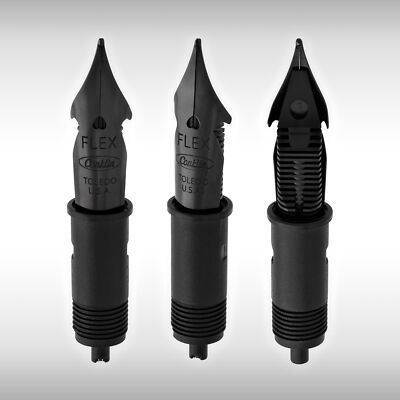 Conklin Omniflex Fountain Pen Stainless Steel Black Ckflex35