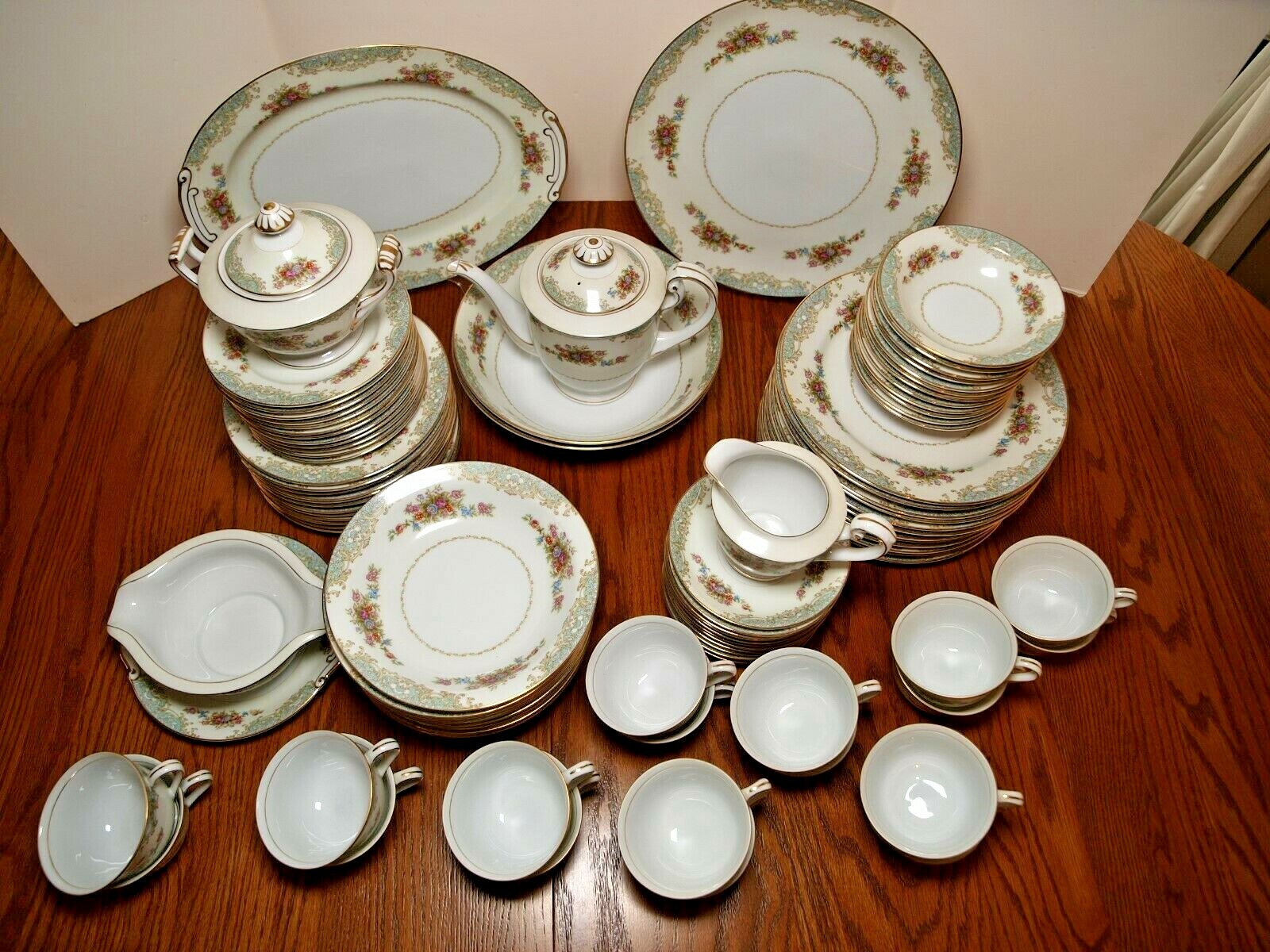 Kyoto Fine China Cecelia 6049 98 Piece Set eBay