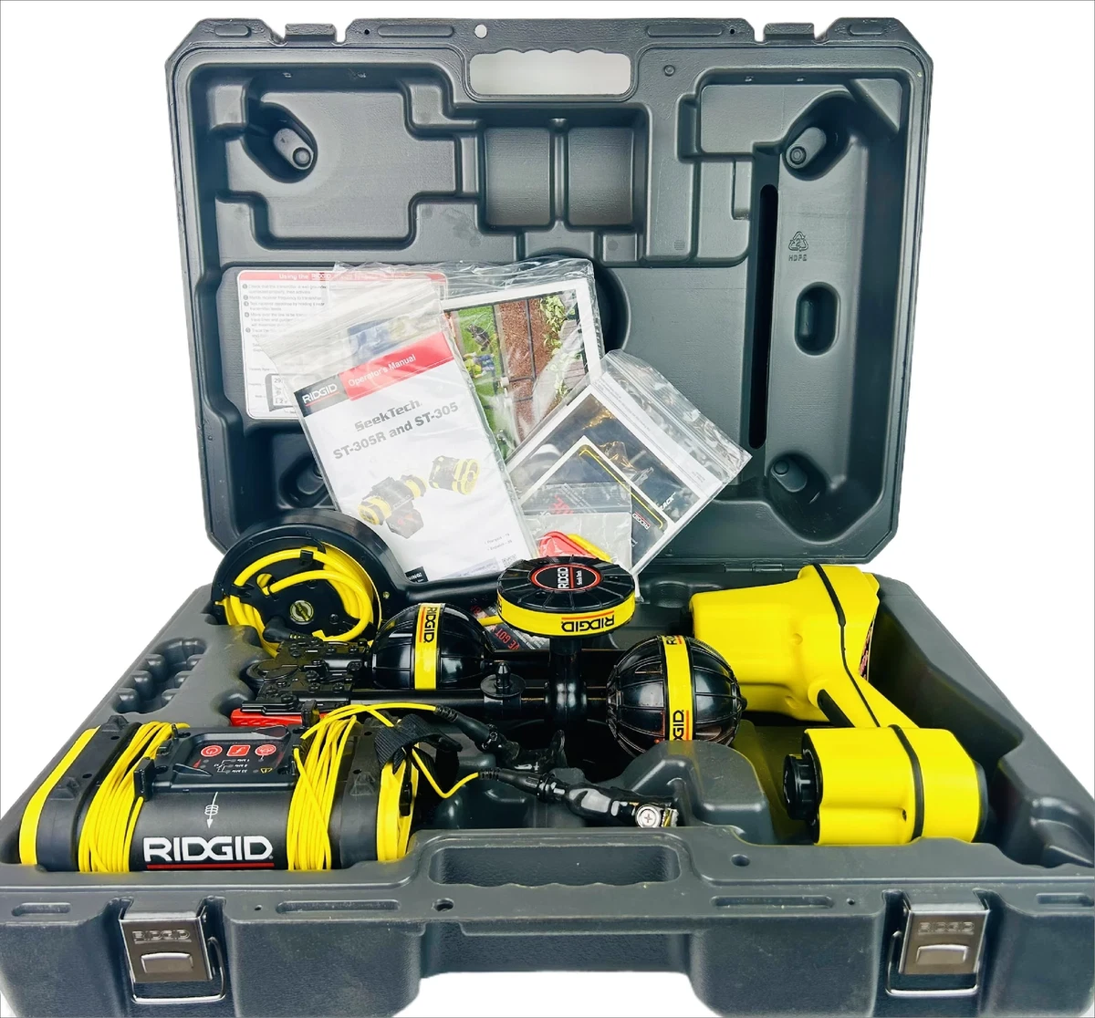 Ridgid SeekTech SR-20 Utility Line Locator W/ ST-305 Transmitter.