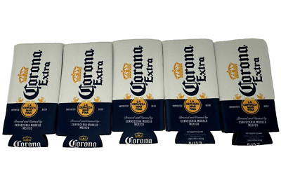 Lot of (5) NEW Corona Extra Beer / Can Coozie, Koozie, Collie, Cooler, Huggie