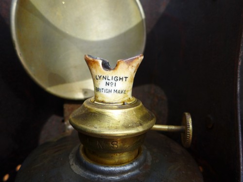 Antike Eisenbahnlampe inkl. Einsatz Display Sammler grün rot weiß Filter * - Bild 6 von 12
