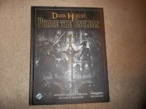 Warhammer 40K RPG Dark Heresy Purge the Unclean hardcover