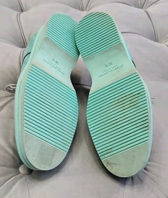 slim fit dress slacks CONFETTI MINT GREEN LOGO CHUNKY LOAFER [Final Sale] [FINAL SALE] – Luibelle main image 0
