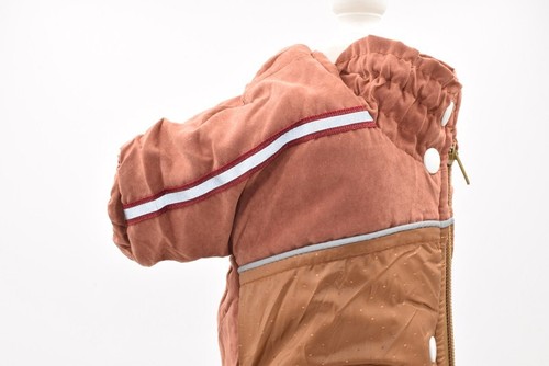 Small Dog Puppy Jumpsuit Winter Warm Jacket Bue Color Size M - Picture 10 of 12
