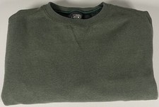 G.H. Bass  Co. Men's Green Crewneck Sweatshirt Size L 60 Cotton 40 Polyester