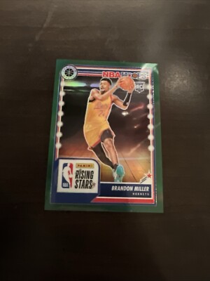 NBA HOOPS  23- 24 Brandon Miller Green Prizm Low Numbered 16/75