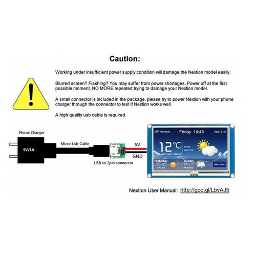 Nextion NX4024T032 3.2 Inch HMI Intelligent Smart USART UART Serial Touch TFT LC - Picture 5 of 7