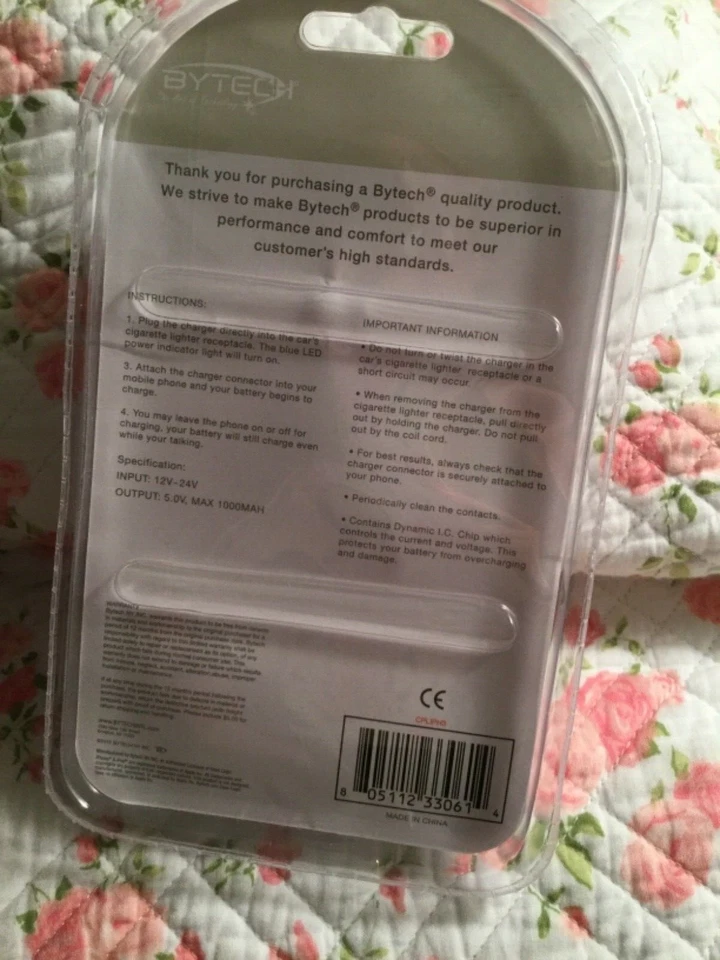 BYTECH iPhone iPod Car Charger New In Box White LED Indicator Gift FREE SHIPPING - Image 3 of 4