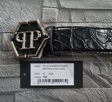 PHILIPP PLEIN BELT SHINY CROCO  LUXURY / 105 ...