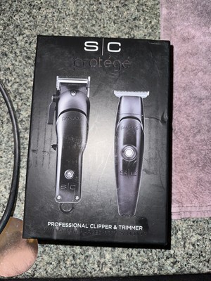 StyleCraft Protege Cordless Hair Clipper and Trimmer Combo  Matte Metallic Black