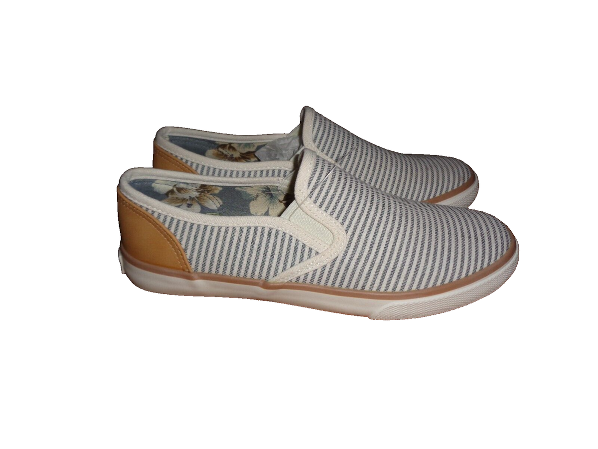 サリー Women's sz8 Margaritaville Slip In Canvas Tennis Shoes | eBay
