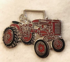 Vintage Farmall Tractor Watch Fob - Fob of the Month 65 - Metal, Enamel
