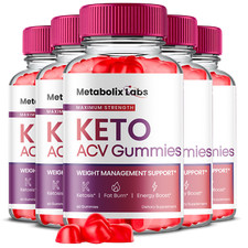  5 Pack Metabolix Labs Keto ACV Gummies, Metabolix Labs Keto ACV 300 Gummies 