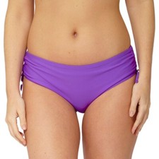 Scuba Womens High Waist Swim Briefs Mix Match Plain Print Deep Side Bottoms UK