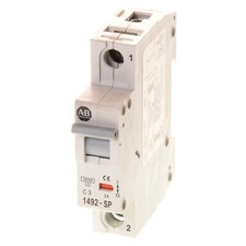 Allen Bradley 1492-SP1C030 SER. C 3A Amp Din Rail Circuit Breaker Single Pole