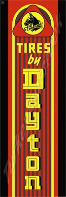 Tires By Dayton 6'' x 18'' Metal Sign