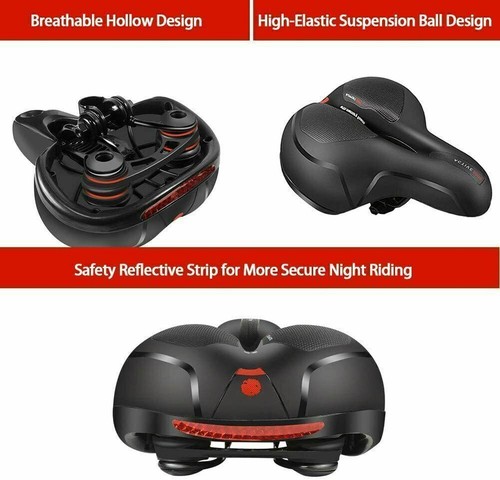 Bicycle Saddle bike Comfort Wide Soft Gel Bike Seat Sporty Air Cushion men women - Picture 2 of 10