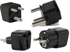 US to SOUTH AFRICA Travel Adapter Plug for Universal Type M N D E C/F AC 4 Pack