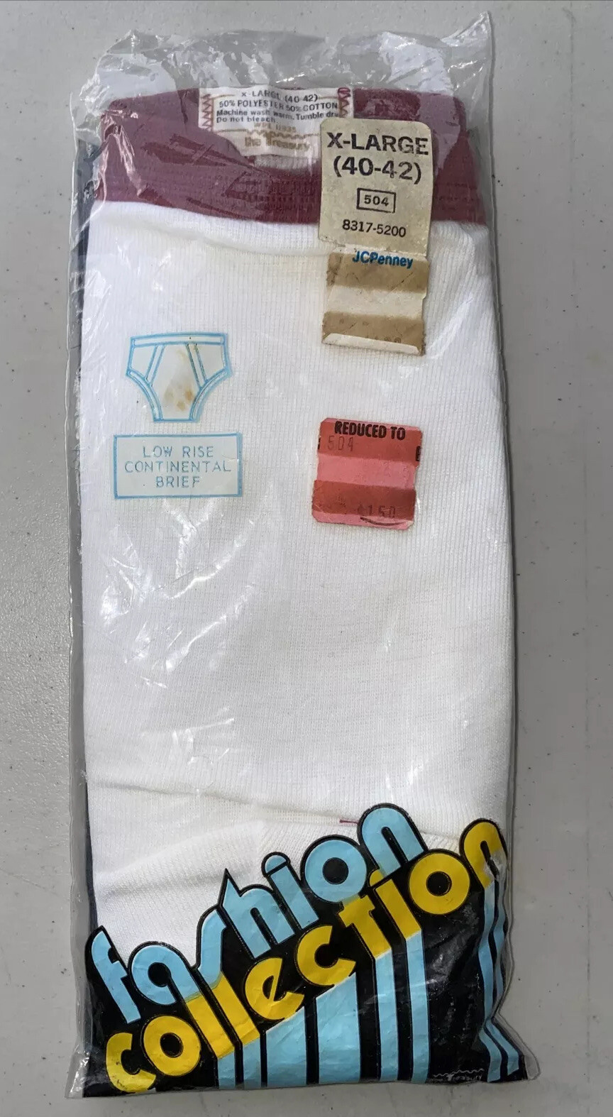 Vintage JCPenney Mens Brief Low Rise Continental Brie… Gem