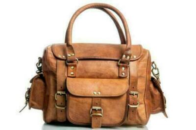 Retro Style Neu Tasche Vintage Leder Reisetasche Weekender Handgepäck 