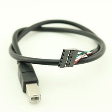 USB 2.0 Type B Male to Dupont 5 Pin Female PCB Header Motherboard Adapter Cable