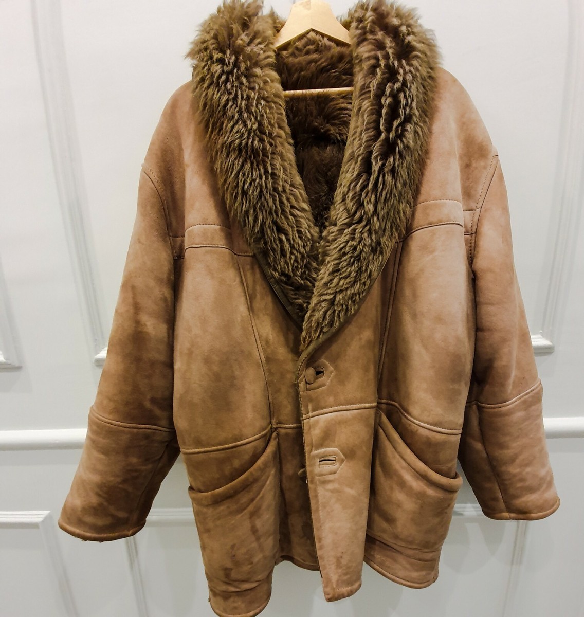 Cappotto Montone Shearling Giacca Di Montone Da Uomo Montone