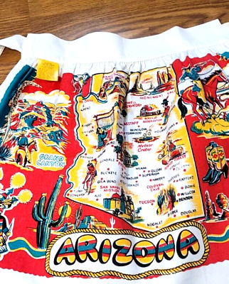 Vintage ARIZONA State APRON ** !950s Era ** Unused | eBay Vintage ARIZONA State APRON ** !950s Era ** Unused | eBay
