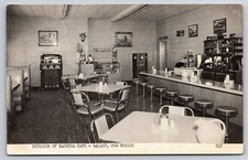 Interior of Kachina Cafe Gallup New Mexico NM Jukebox Route 66 c1950 Postcard