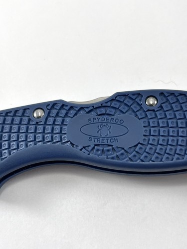 Spyderco Stretch ZDP-189 2009 “Night Sky Blue” Rare Vintage Factory Edge - Picture 5 of 12