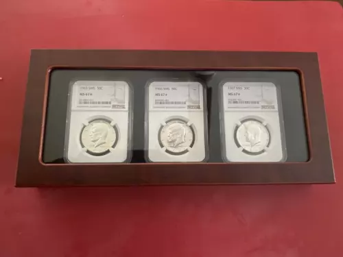 1965 1966 1967 SMS Kennedy Half Dollar 50C "RARE" NGC MS 67 (STAR)