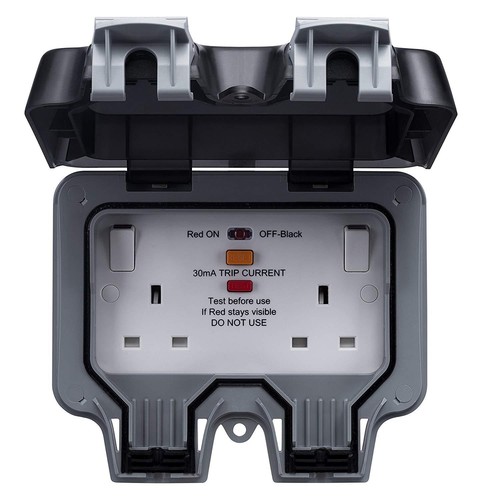 Outside plug Double Socket Weather 