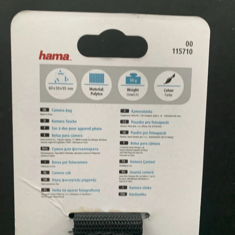 Hama Compact Camera Bag in Black 40H 95x60x30mm In Polytex Flash Gadget Lens - Image 4 of 4