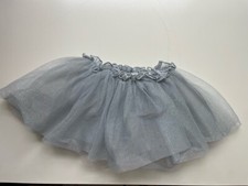 Gymboree tutu tulle skirt size 18-24 mos silver grey