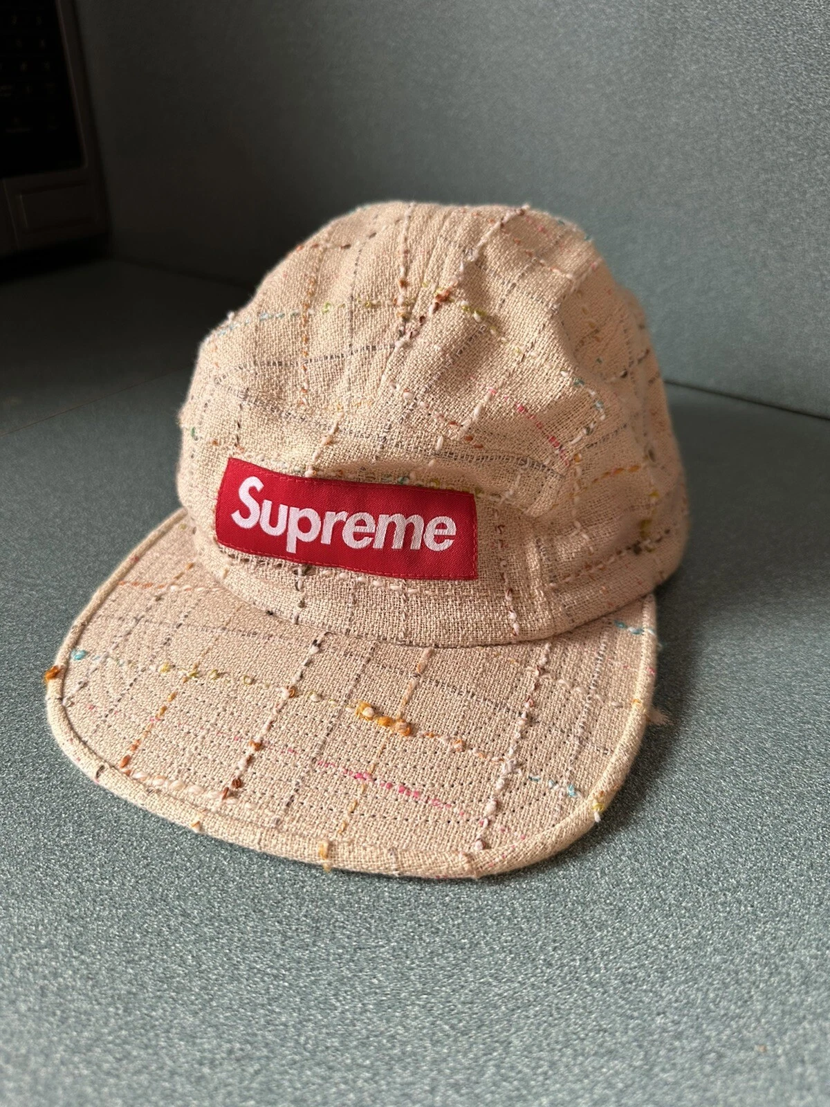 Casquette de camp bouclée SUPREME marron FW18