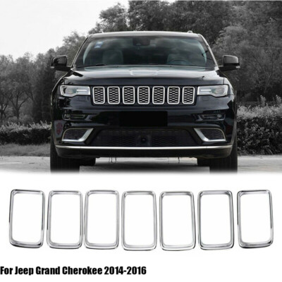SHINEKA 7pc Front Grille Trim Ring Set – Jeep Grand Cherokee 2011-2016